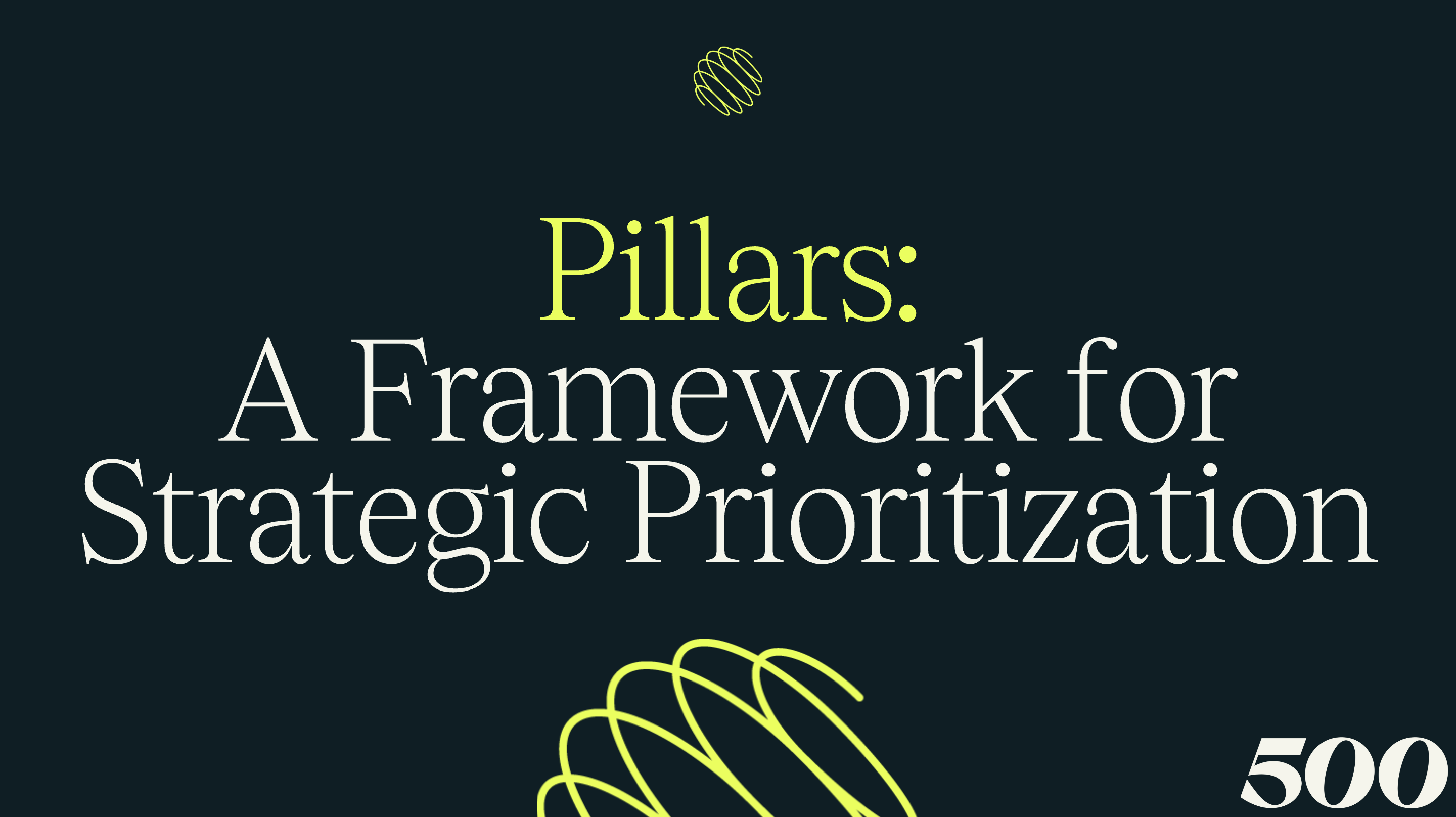 A Framework for Strategic Prioritization