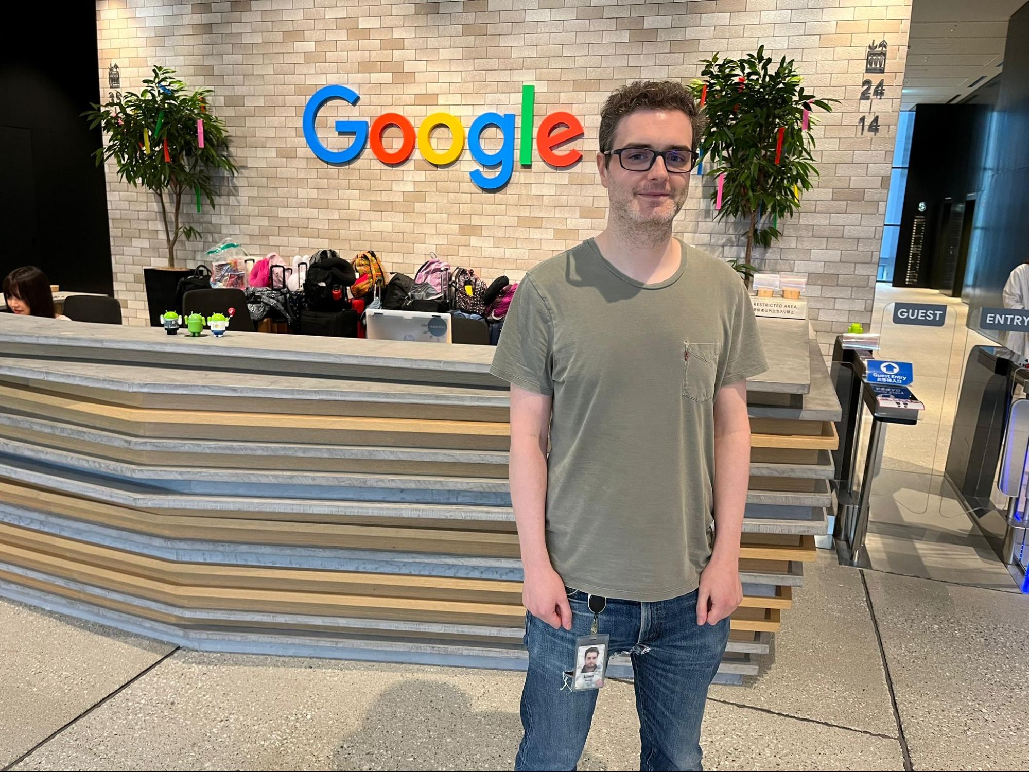 Sakana AI co-founder Llion Jones on his final day at the Google Japan office in Shibuya